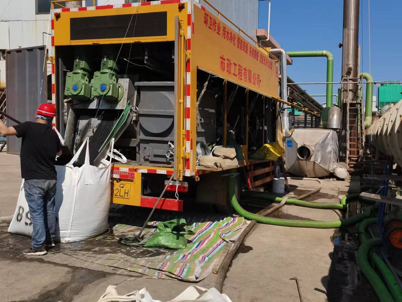 洪洞淤泥压干处理